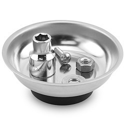 THE MAGNETIC SOURCE™ 07683 Magnetic Tray, 3 in Dia, 1.15 in Height, Stainless Steel